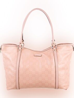 Gucci Guccissima Medium Joy Tote in Pink with Horse-bit Interior RARE